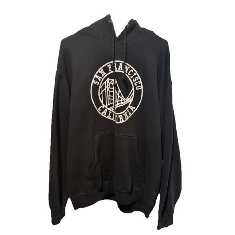 Black Hooded Sweatshirt. XL. San Francisco California Bay Golden State Warrior